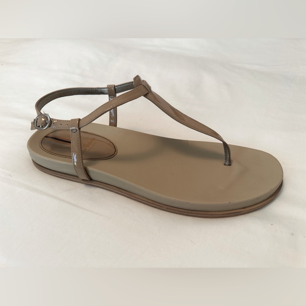 Sam Edelman Patent Leather Nude Sandal